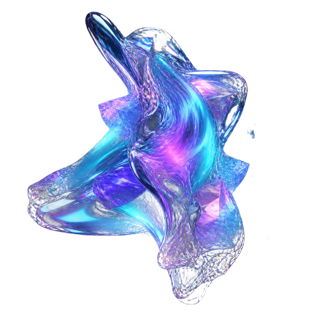 Abstract AI sculpture